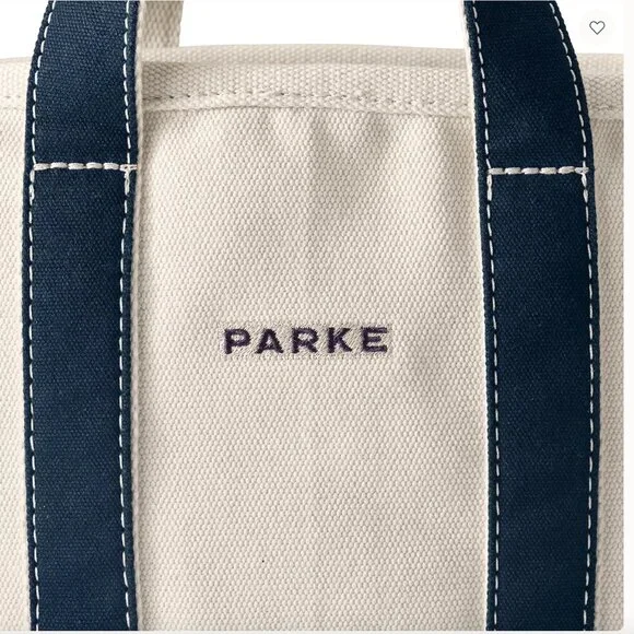 PARKE - Lands Ends Canvas Tote Bag + denim pouch - Picture 3 of 7